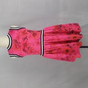 Twirls & Twigs Spring sleeveless floral dress - pink - sz 6